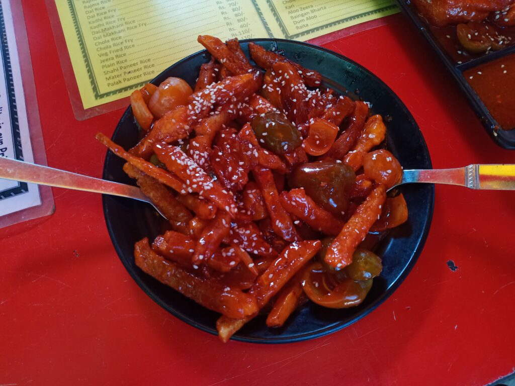 chili potato from gupta rasoi